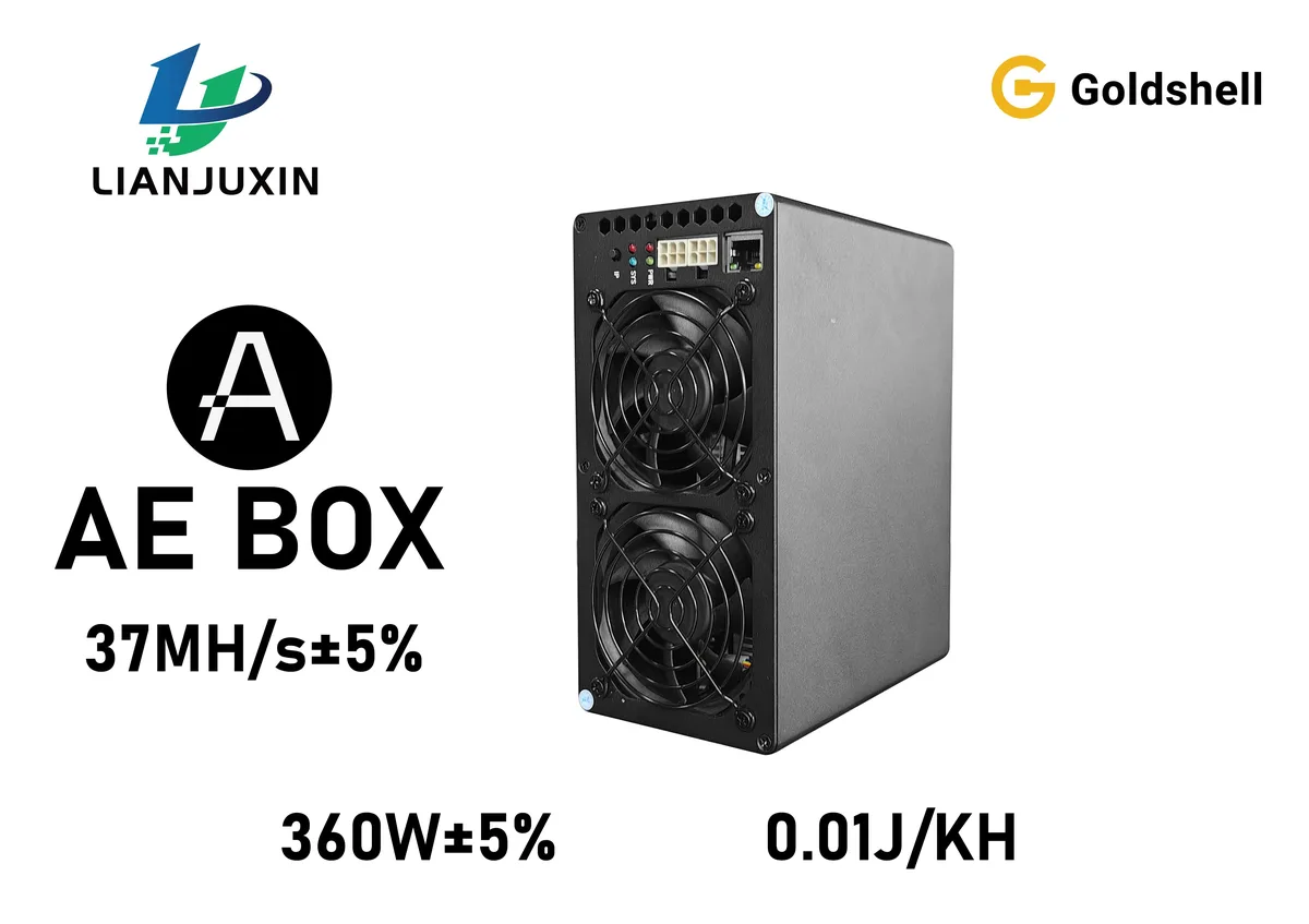 Goldshell Goldshell AE BOX ALEO Miner 37MH/S 360W Dual 6-Pin Low-Noise mining hardware — product photo