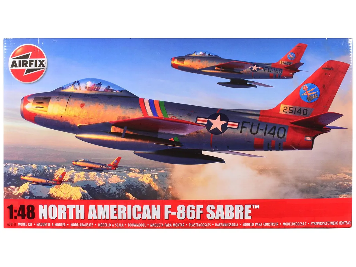 Airfix Airfix North American F-86F Sabre 1/48 Plastic Model Kit 166 Parts — product photo