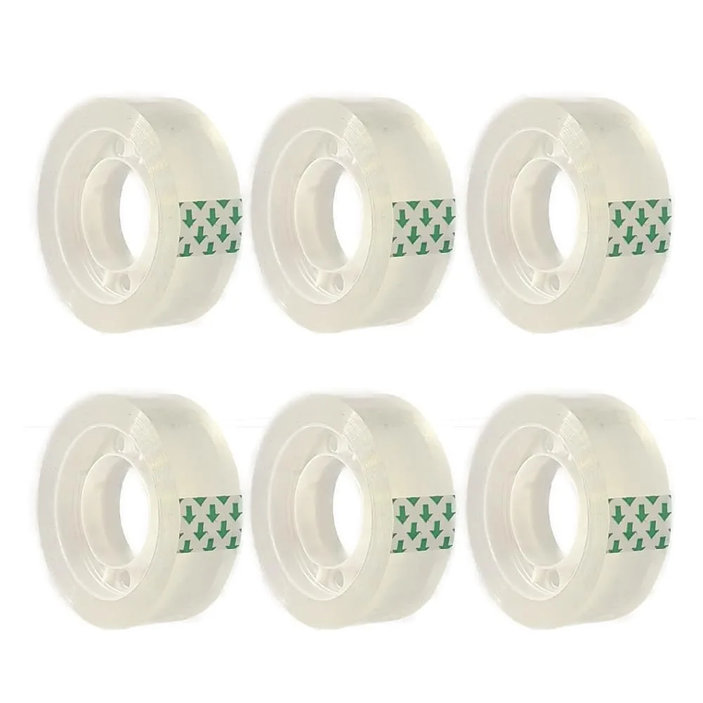  Liaogo H00034 Clear Tape 6 Rolls .75 in x 1000 in 1 in Core — product photo