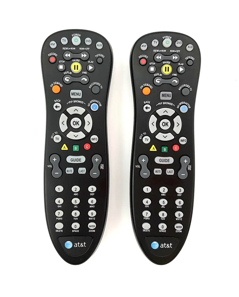 AT&amp;T AT&amp;T S10-S1 Universal Remote 2 Pack Black 30 Feet IR RF AA Battery .88 lb — product photo