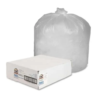 Genuine Joe Genuine Joe 70013 Can Liners 40-45 Gal 10mic 40x46 250/CT Translucent cleaning — product photo