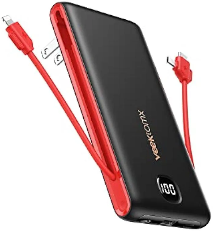 Ksin Ksin 10000mAh 22.5W Power Bank Charger with AC Plug — product photo