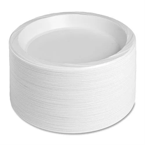 Genuine Joe Genuine Joe 10323 10.25" Plastic Plates White 125/PK — product photo