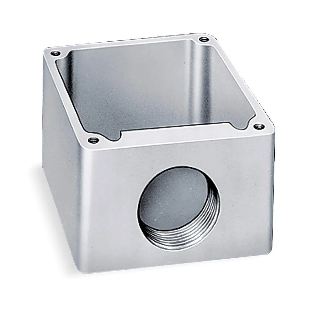 Hubbellock Hubbellock HBL26401 Receptacle Box Aluminum IP44 1.50" Knockout — product photo