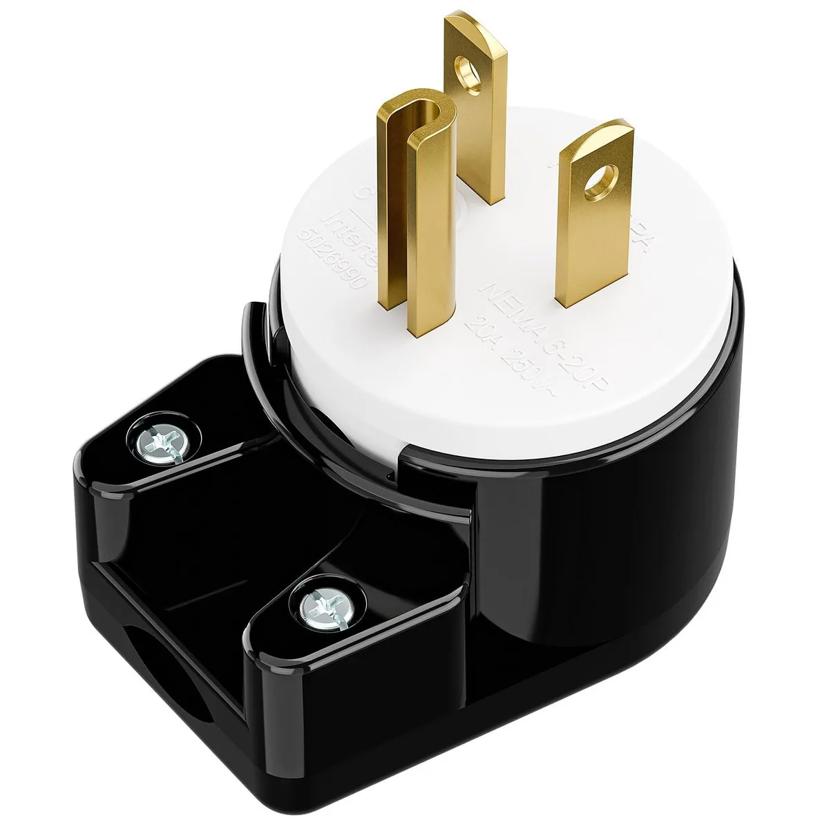 LORDWORLD LORDWORLD Nema 6-20P Right Angle Rotatable AC Plug 12 Direction 15A 250V — product photo