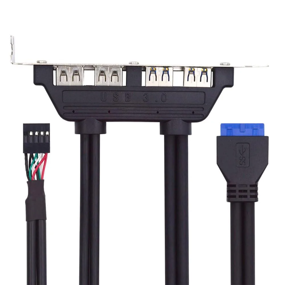 Vszerda Vszerda U3-066-U2-XY Internal USB 2.0/3.0 Panel Hub 50cm 12cm PCI Bracket — product photo