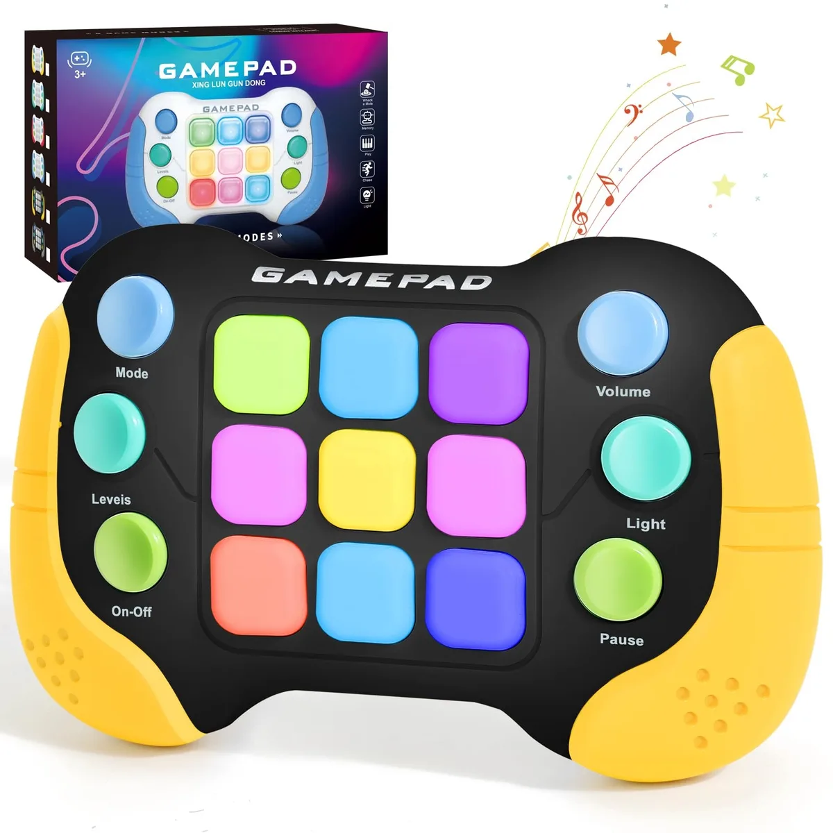 AOTIBO Handheld Game Yellow-B 999 Levels 14x3.5x9 cm — product photo