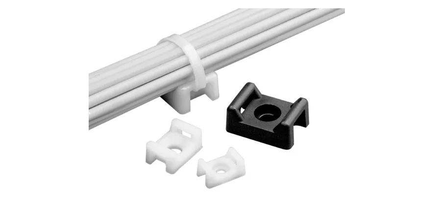 Panduit Panduit ABMT-A-Q20 surveillance accessory hook &amp; loop cable tie mount black 25 pack — product photo