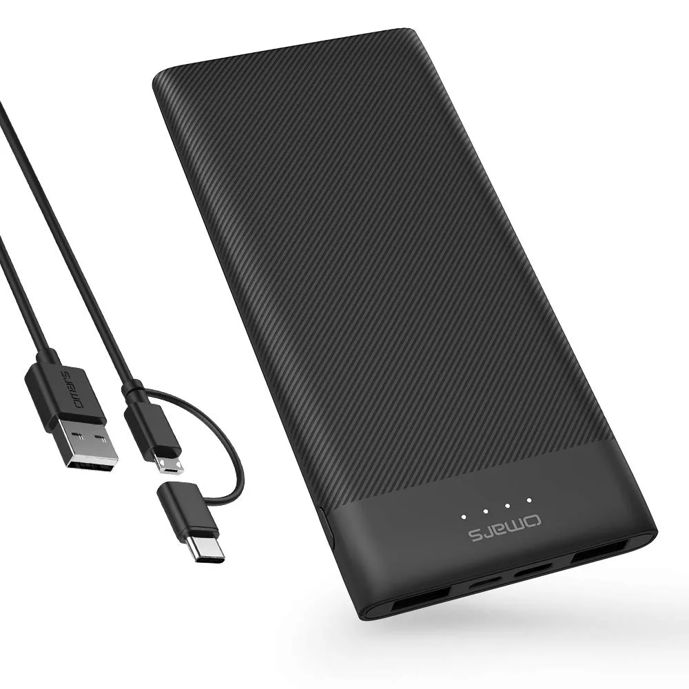 Omars Direct Omars Direct SlimPack 10000mAh Power Bank 1.35 cm Black — product photo