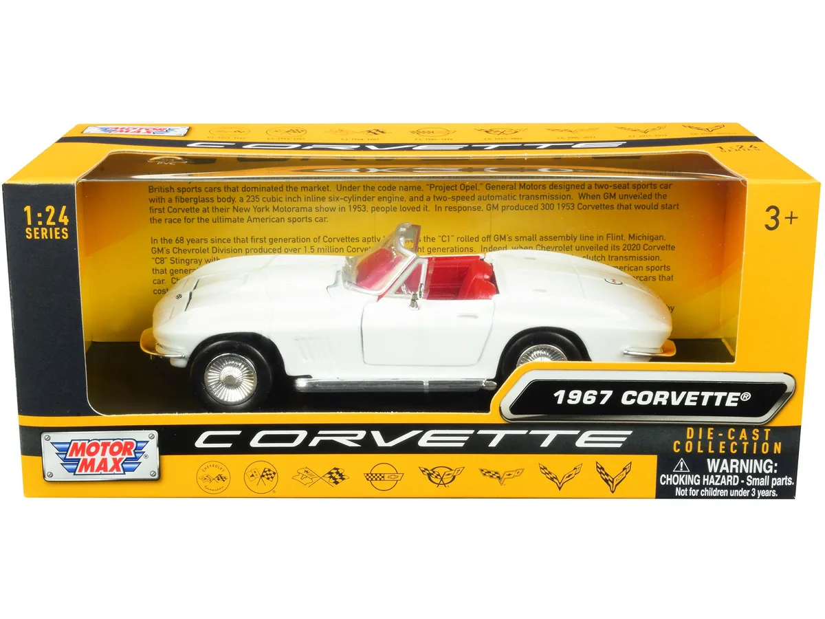 MOTORMAX MOTORMAX 1967 Chevrolet Corvette C2 Convertible 1/24 Diecast — product photo