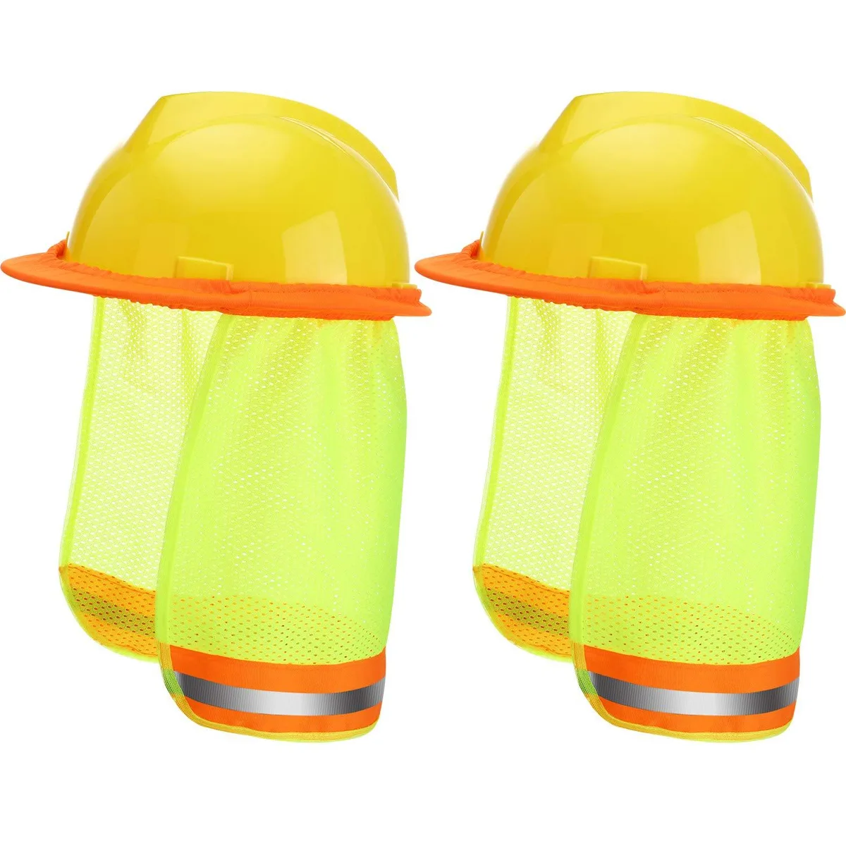  WILLBOND 2 Pcs Hard Hat Sun Neck Shield Yellow — product photo
