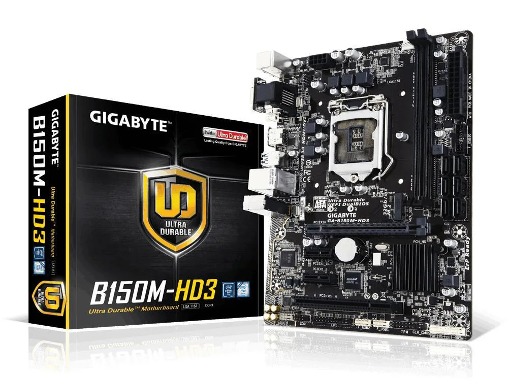 GIGABYTE GIGABYTE GA-B150M-HD3 Intel motherboard — product photo