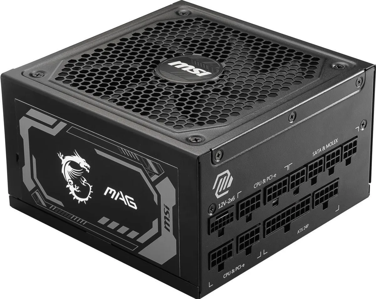 MSI MSI MAG A1000GL PCIE5 1000W power supply — product photo