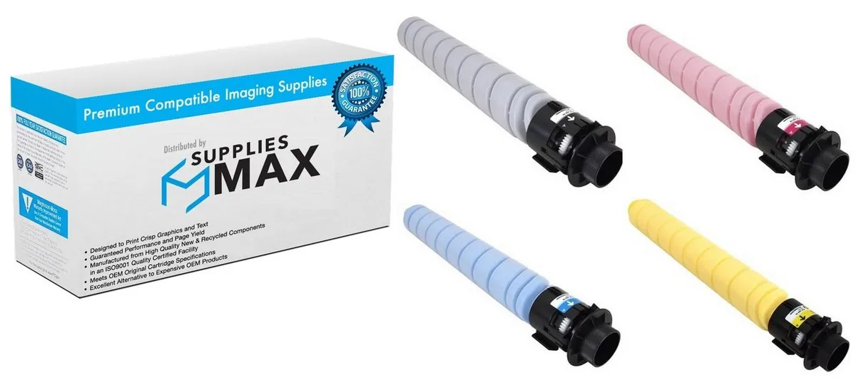SuppliesMax SuppliesMax Ricoh 84225MP Toner Cartridge Combo Pack (BK/C/M/Y) 31000 Pages — product photo