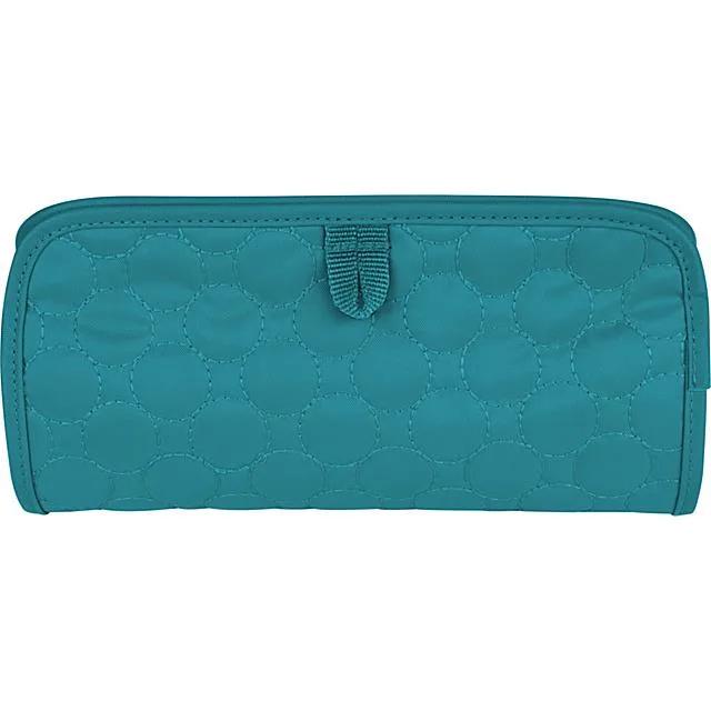 Travelon Travelon 42711 Jewelry and Cosmetic Clutch, Jade Quilted — product photo