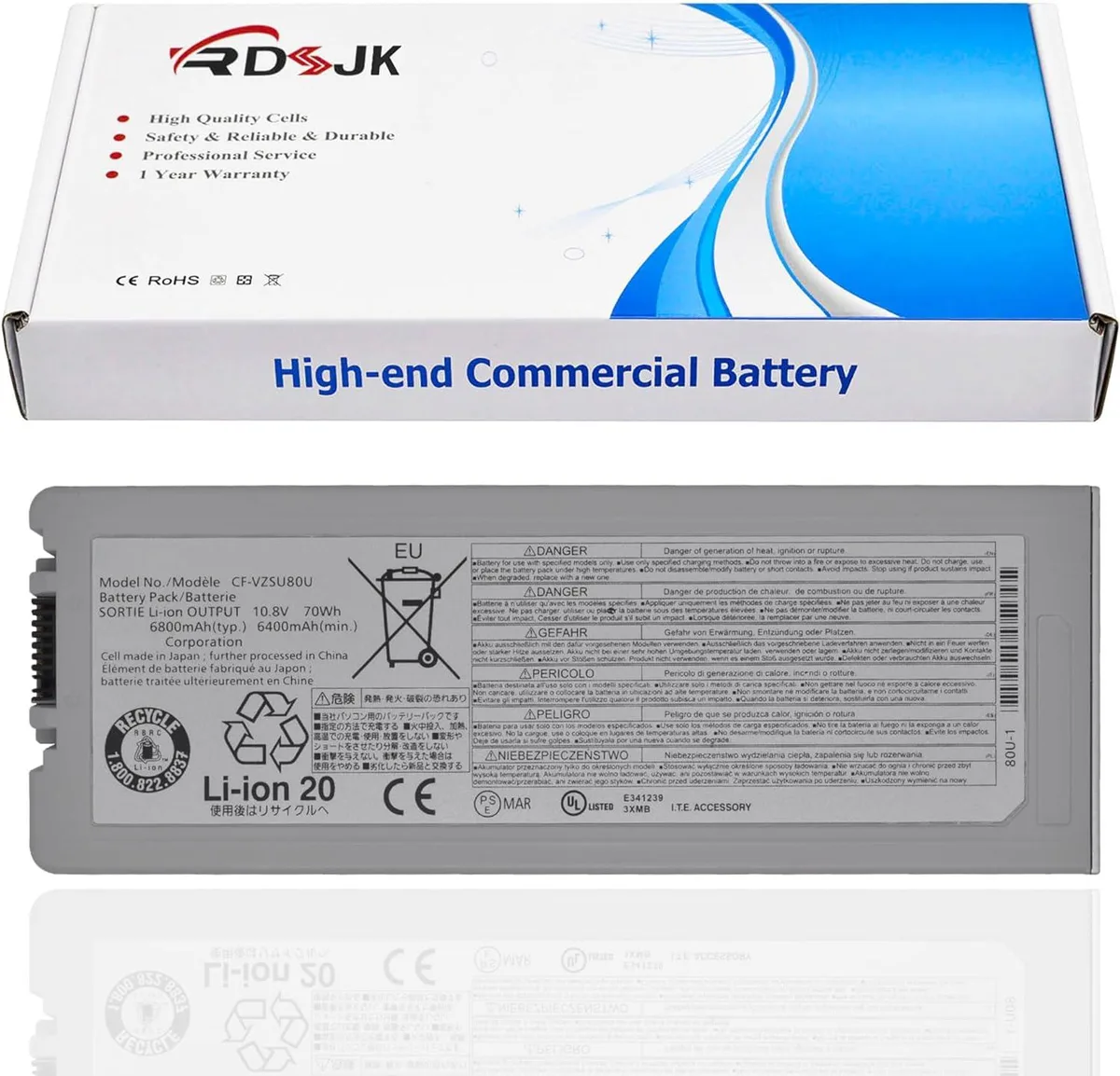 NShi NShi 10.8V 70Wh 6800mAh laptop battery — product photo