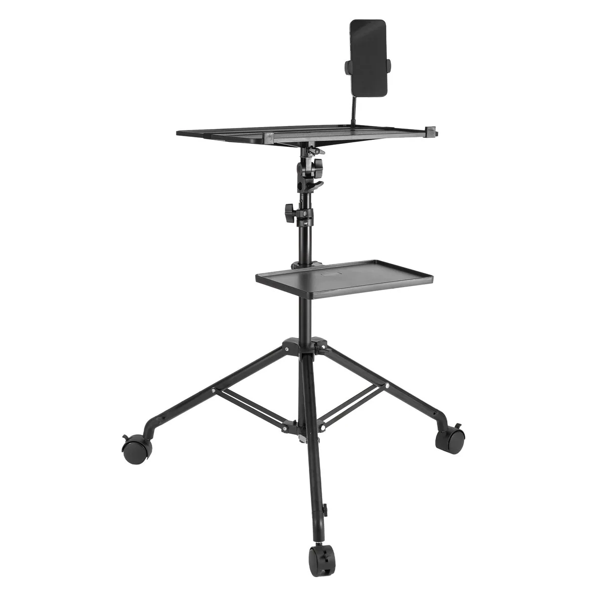 VEVOR VEVOR Projector Stand Tripod 31.3-67.3" 2 Trays Phone Holder Wheels — product photo