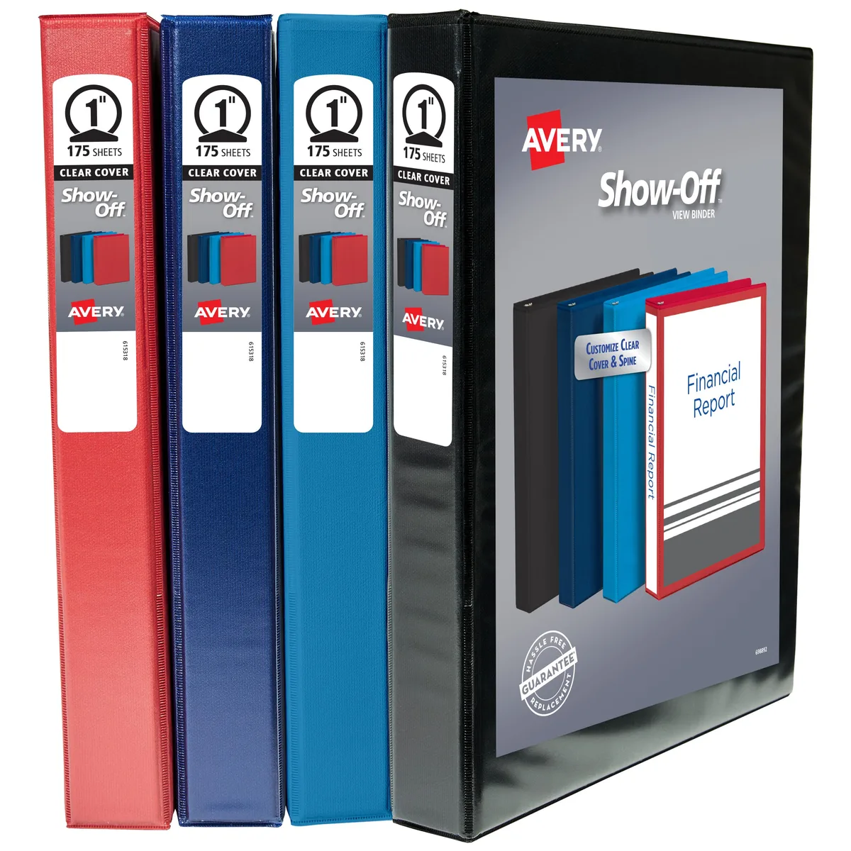 Avery Avery Show-Off Standard View Binder 1" 4ct Color Varies 12789 — product photo