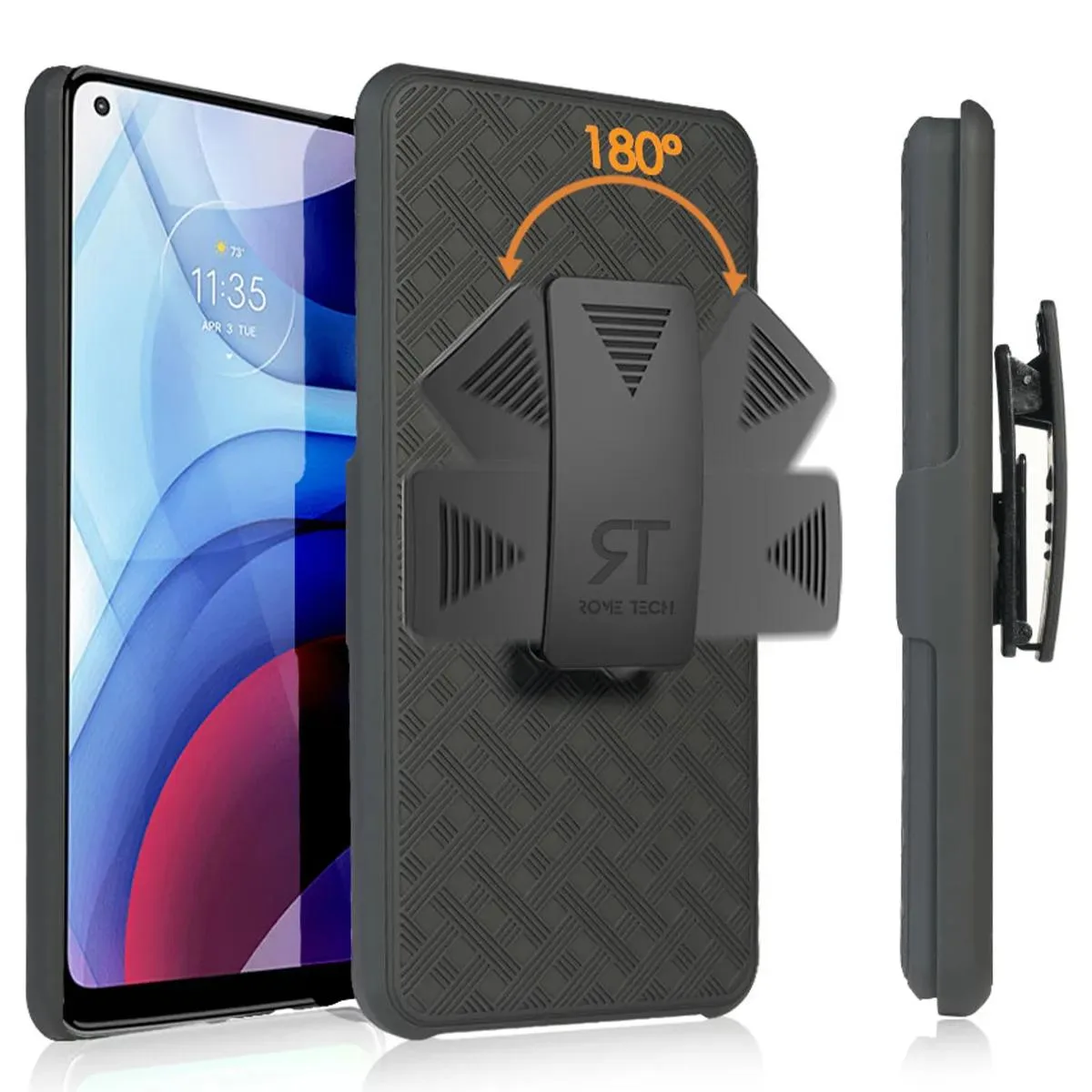 Rome Tech Rome Tech Moto G Stylus (2021) Belt Clip Holster Case — product photo