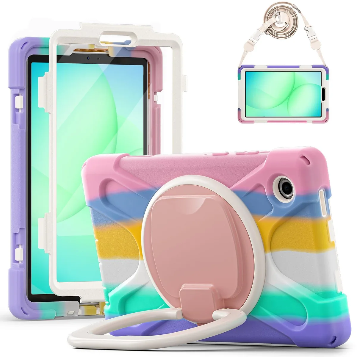 Timoom Timoom Rugged Silicone Case Colorful Pink 8.7" Tab A11 2025 A9 2023 — product photo