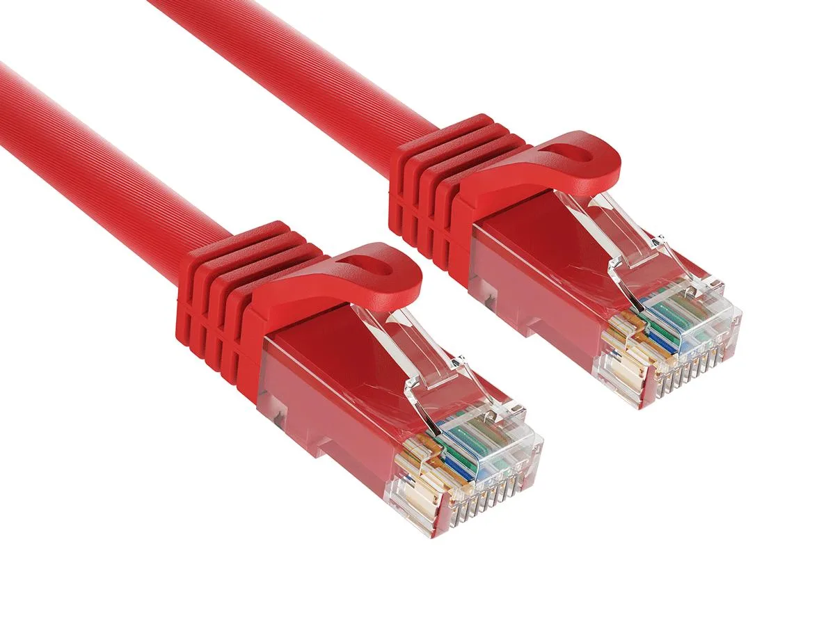 Cable Leader Cable Leader Cat6a 6in 10G 500MHz 24AWG Red — product photo