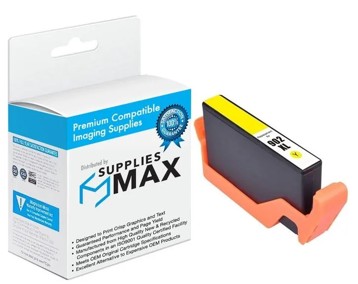 SuppliesMax SuppliesMax Yellow High Yield Inkjet Cartridge 825 Pages T6M10AN — product photo