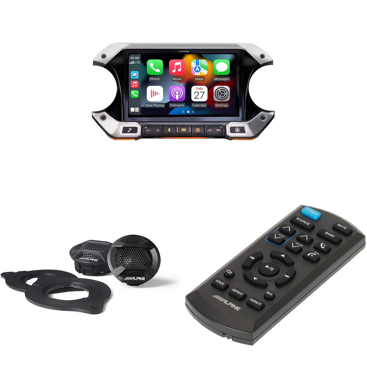 Alpine Alpine i509-WRA-JL 9″ Receiver + SPV-10TW-WRA Tweeters + RUE-4360 Remote — product photo