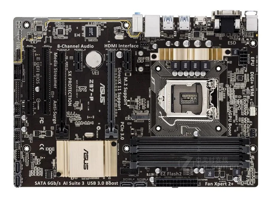 ASUS ASUS Z97-P Intel motherboard LGA 1150 DDR3 32GB ATX — product photo