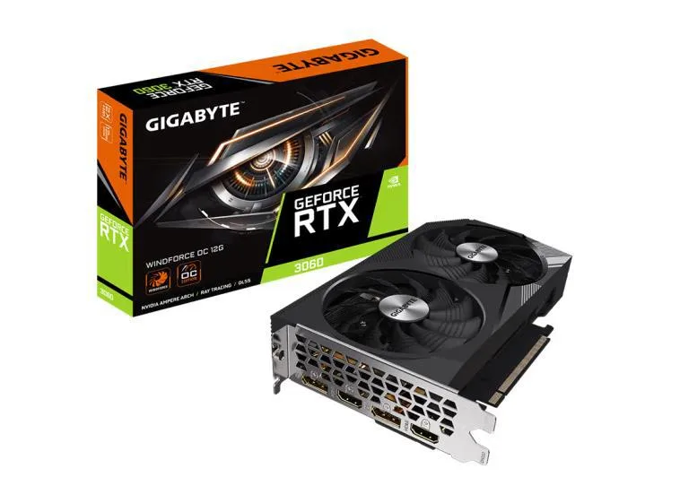GIGABYTE GIGABYTE GeForce RTX 3060 Wind Devil 12G graphics card — product photo