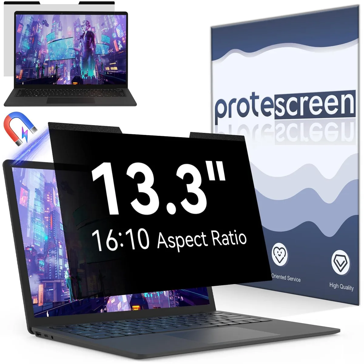 ALSEYE ALSEYE Magnetic Privacy Screen 13.3" 16:10 2 in 1 accessory — product photo
