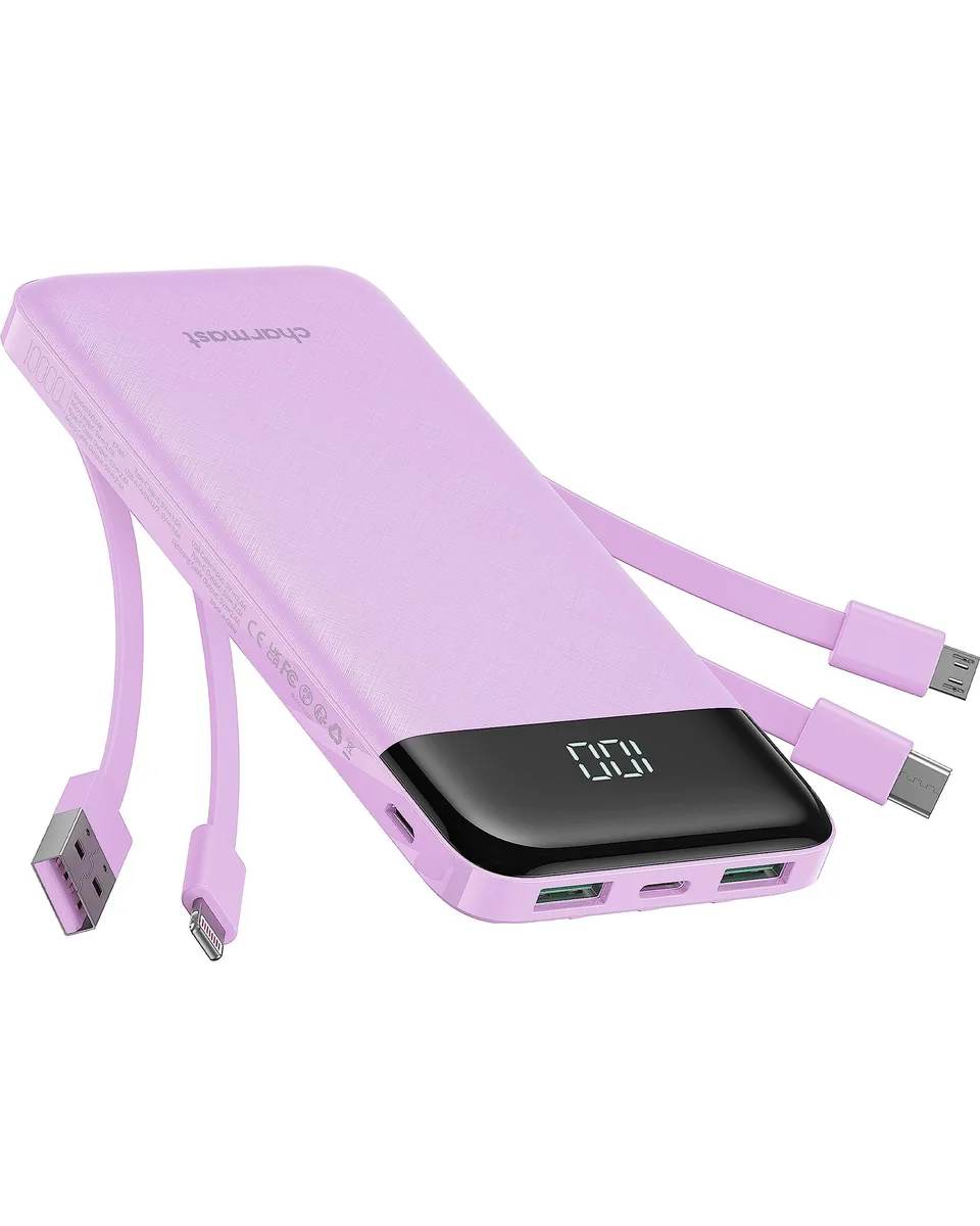  charmast W1148 10000mAh power bank Purple — product photo