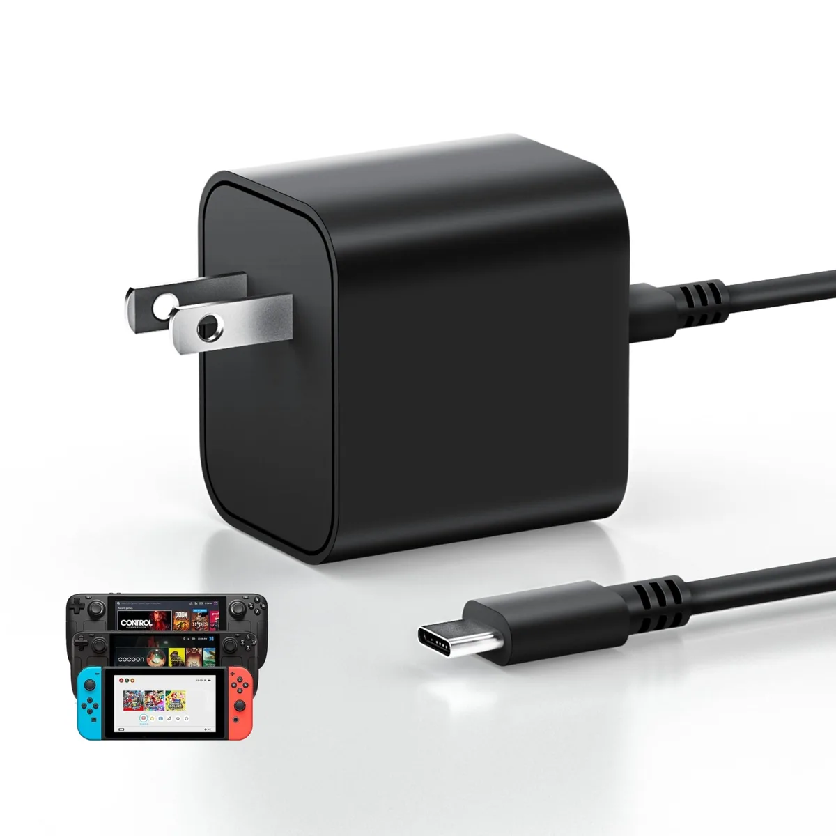  IBATTS BRJ65200325 60W USB-C charger with 1.5m cable — product photo