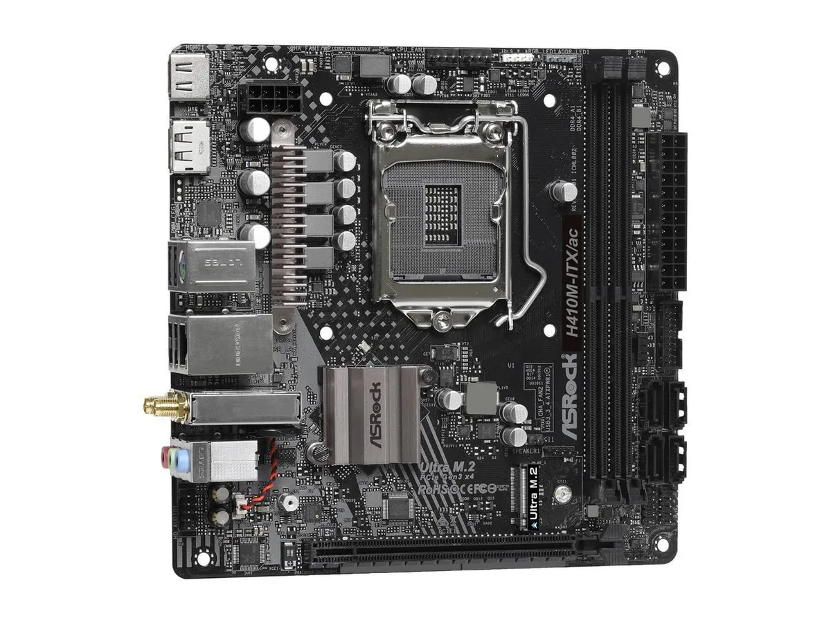 ASRock ASRock H410M-ITX/AC Intel motherboard — product photo