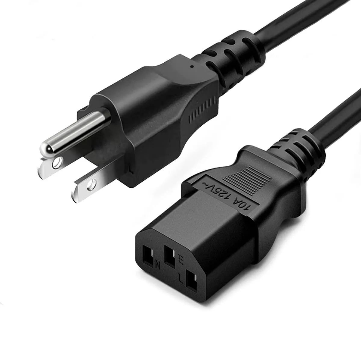  RAV-10P-5 5ft 10A 125V 3-prong AC power cord — product photo