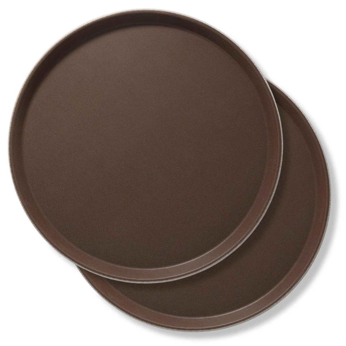 Jubilee Jubilee 14" Round Serving Trays Set of 2 Brown — product photo
