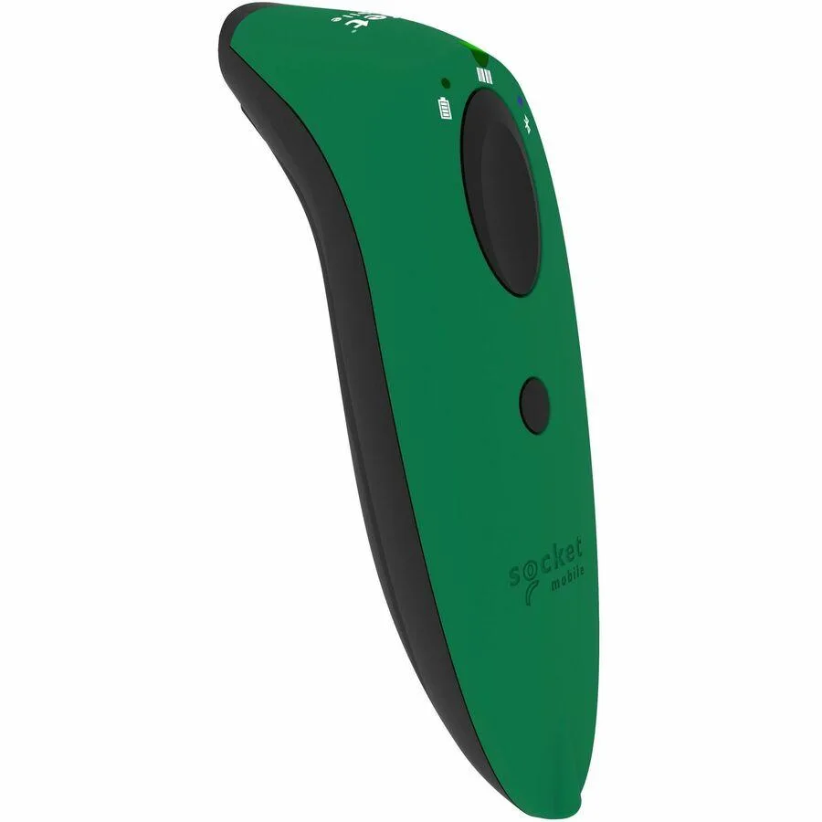 Green SocketScan S720 barcode scanner with wrist strap