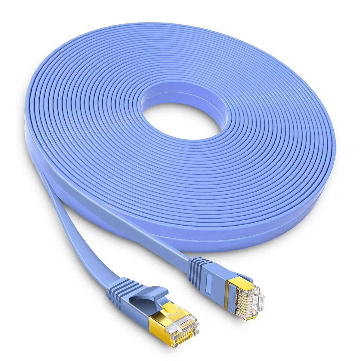 HANNORD HANNORD Cat 6 Ethernet Cable Flat Blue 33 ft — product photo