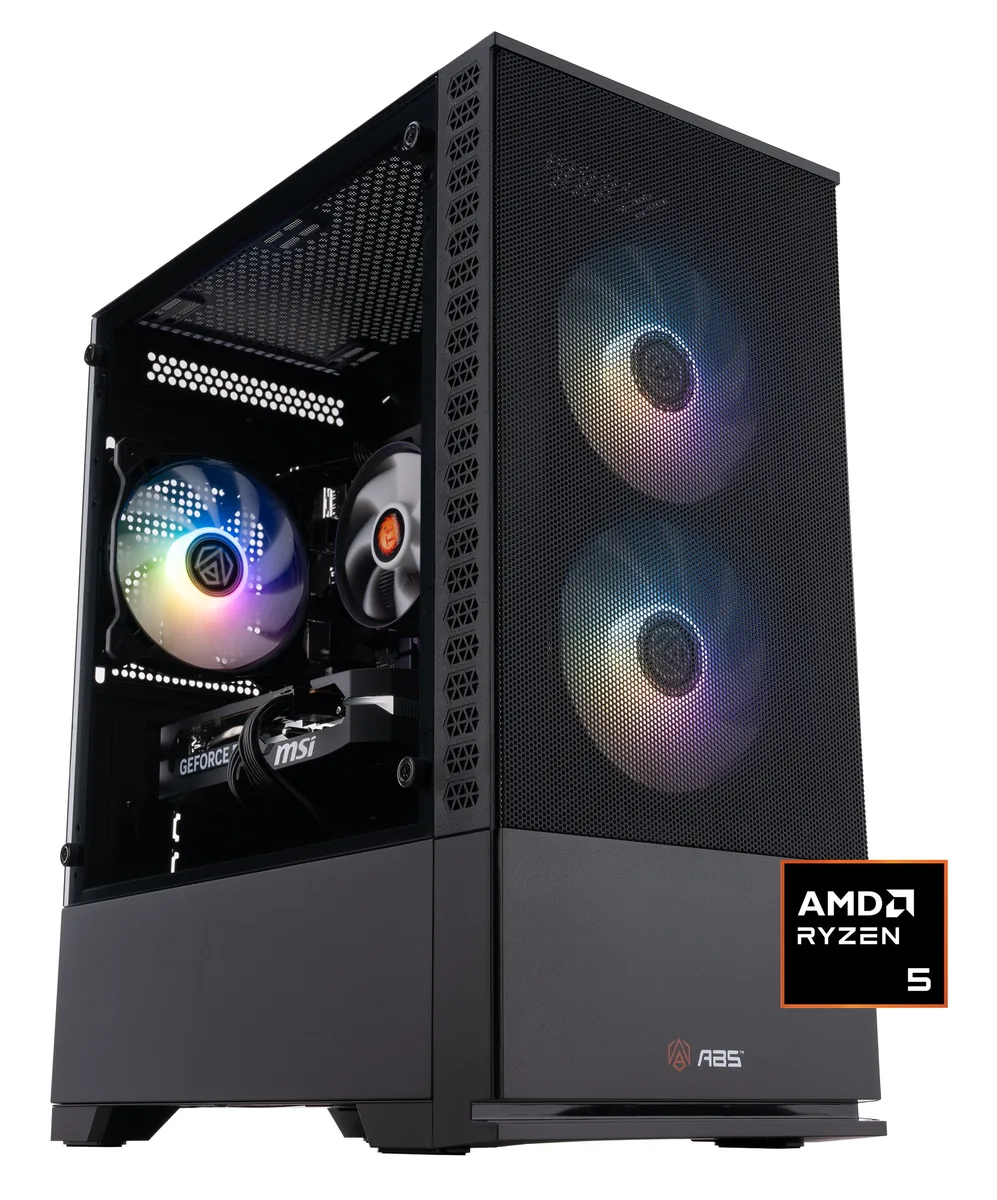 ABS ABS CR9600X5060 gaming PC Ryzen 5 9600X RTX 5060 32GB DDR5 1TB NVMe — product photo