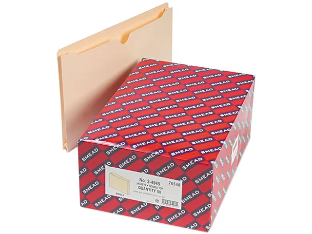 Smead Smead 76540 File Jackets Legal 11 Point Manila 1 1/2 Inch Expansion 50 Box — product photo