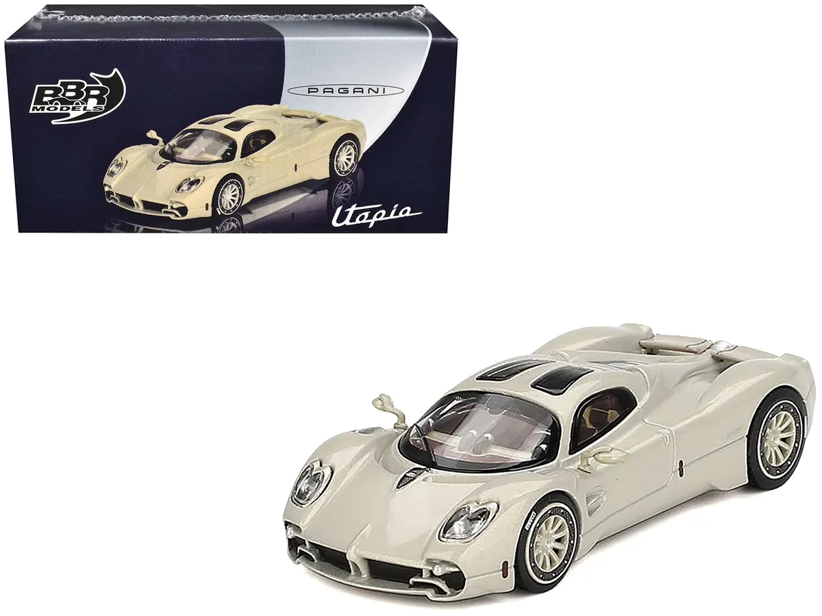 BBR BBR Pagani Utopia Grigio Rinascimento Silver 1/64 Diecast Model Car — product photo