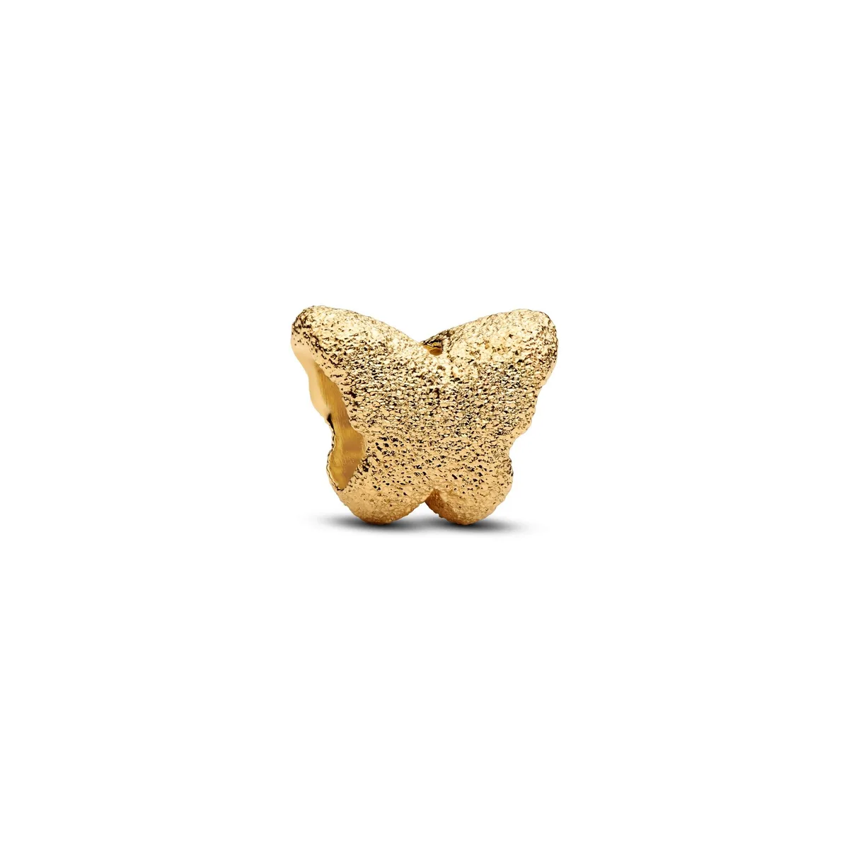 PANDORA PANDORA Textured Butterfly Mini Charm 14k Gold-Plated — product photo