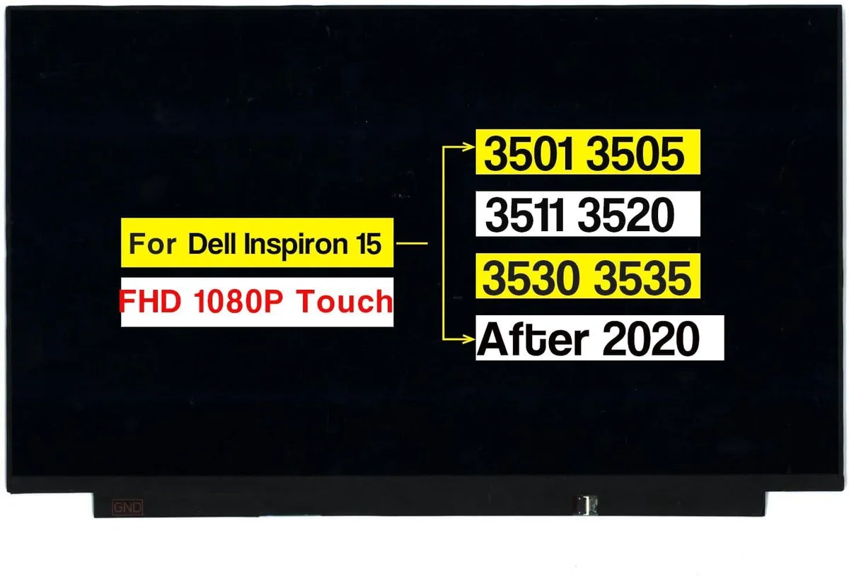 NUOLAISUN NUOLAISUN 15.6" FHD Touch Screen 40 Pins for Dell Inspiron 3501 3505 3511 3520 3530 3535 P112F P90F — product photo