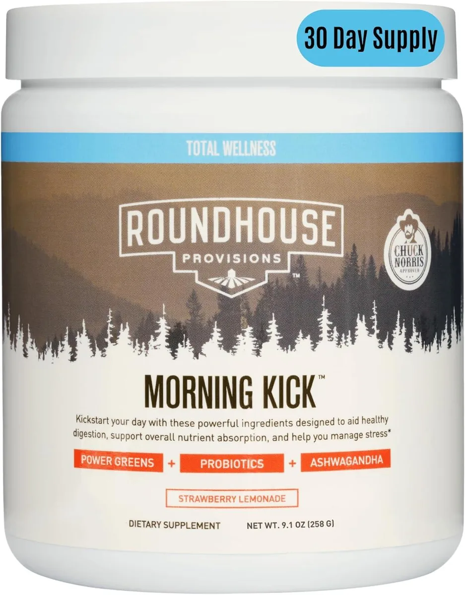 TAURKENAM TAURKENAM Morning Kick Superfood Powder 30 Servings Strawberry Lemonade — product photo