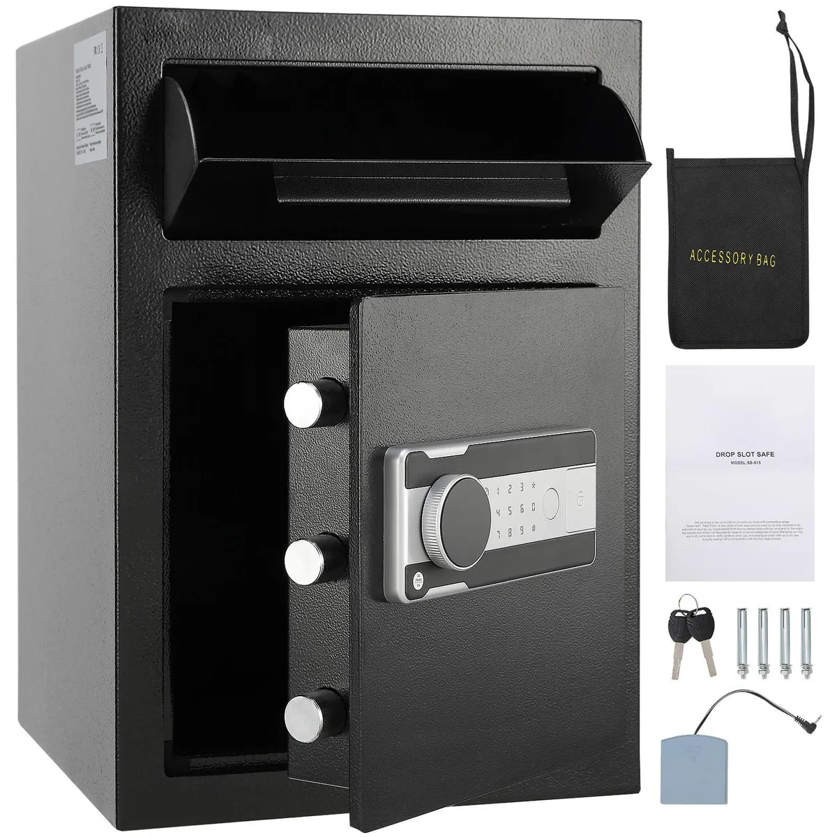 VEVOR VEVOR 2.5C Depository Safe 20.27x13.97x13.97in 10mm Steel Electronic Lock 2 Keys — product photo