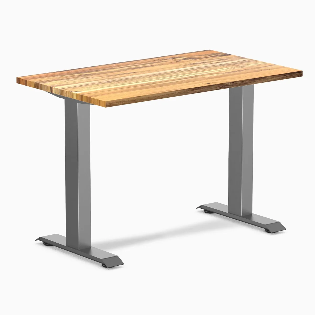 Desky Desky Zero Mini Hardwood Desk Teak Space Gray 40 x 24 in — product photo