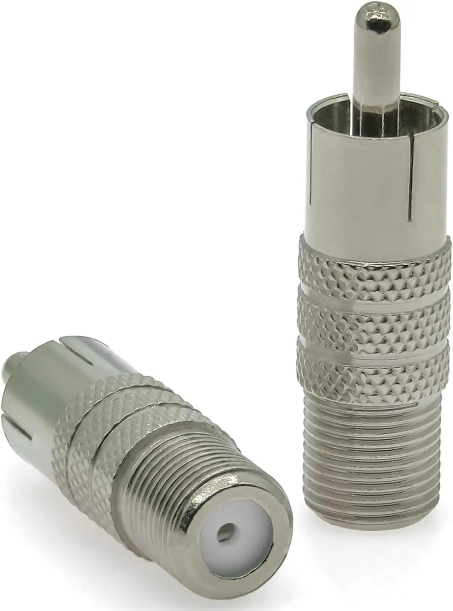 Boxwave Boxwave 2PCS F-Type to RCA Male-to-Female Coaxial Adapter (Copper) — product photo