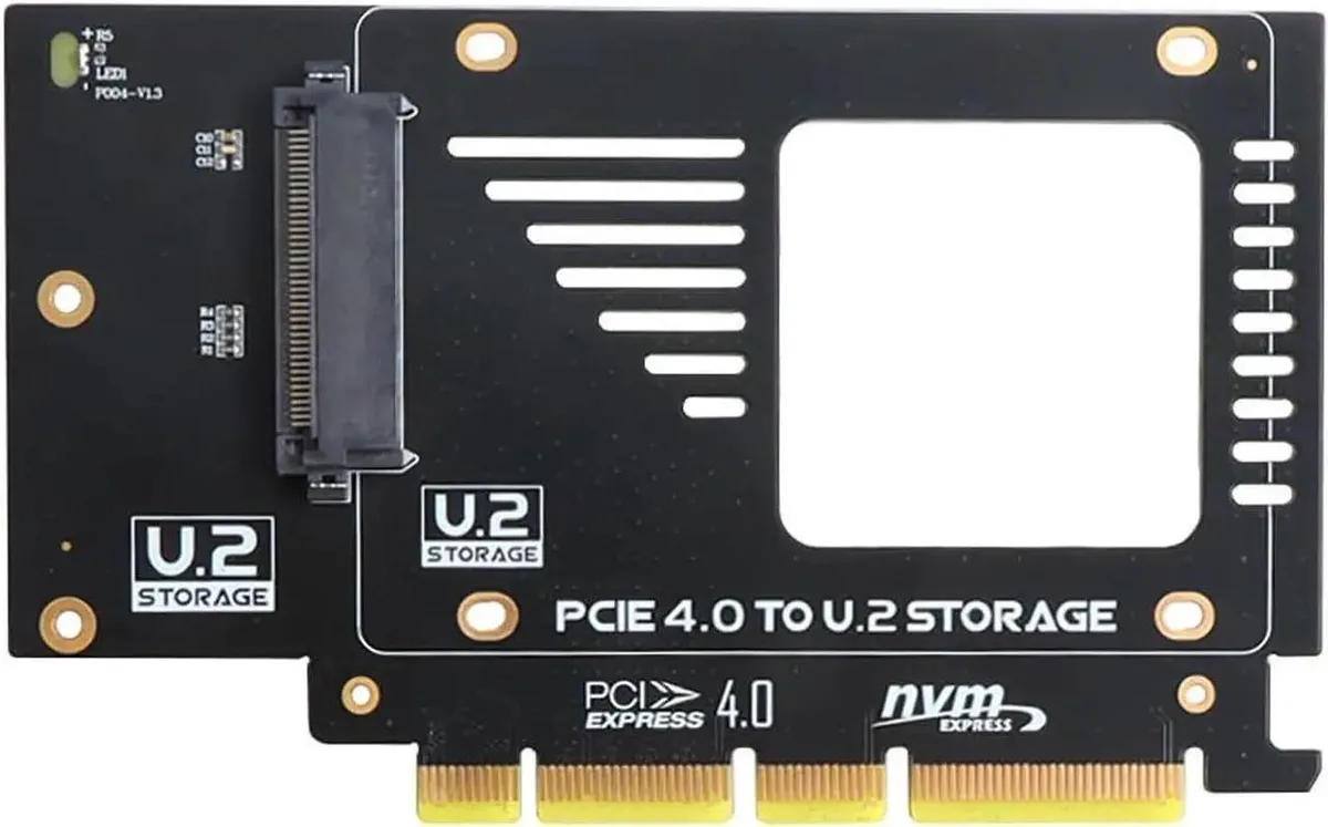 SMUGDESK SMUGDESK U2PRO PCIe to U.2 U.3 NVMe SSD Adapter Card 128Gbps 64Gbps — product photo