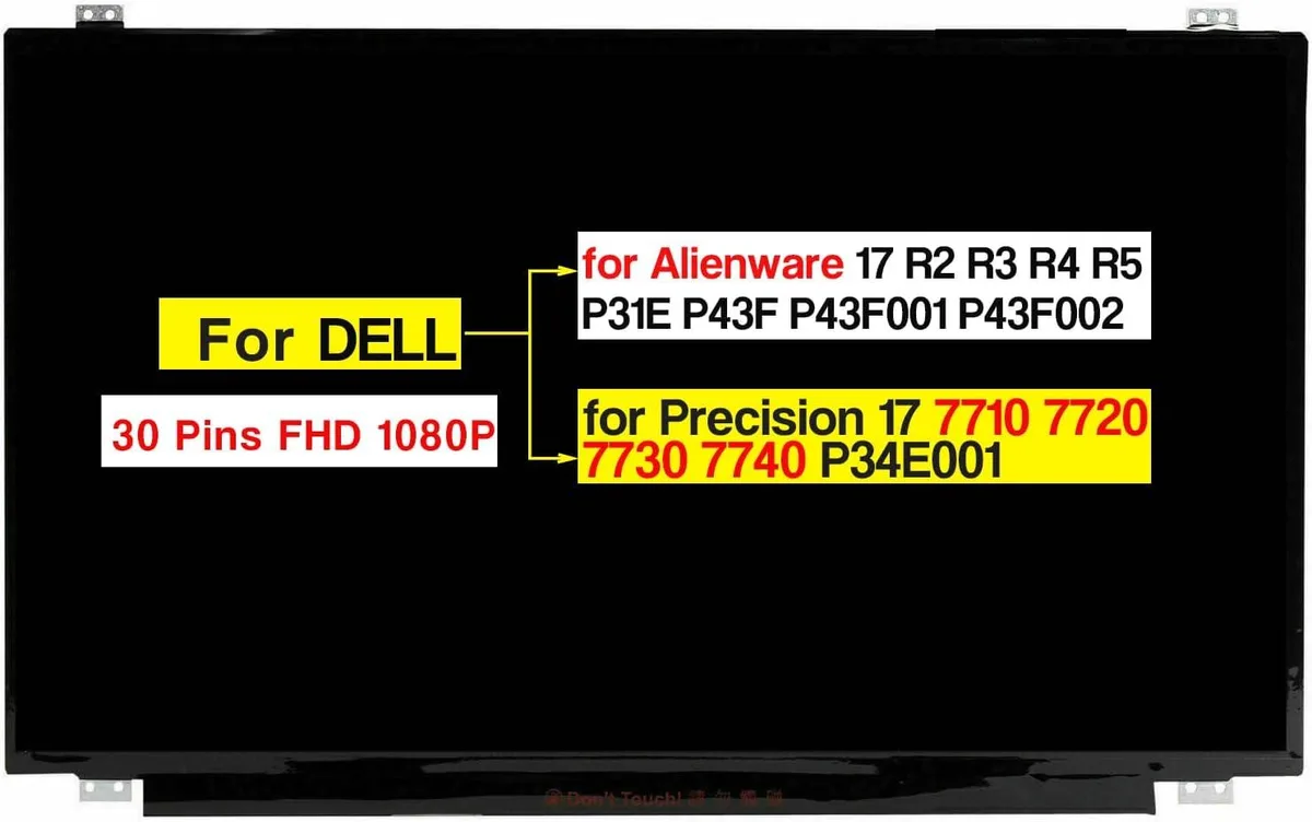 NUOLAISUN NUOLAISUN 17.3" laptop screen FHD 1920*1080 30 pins non-touch — product photo