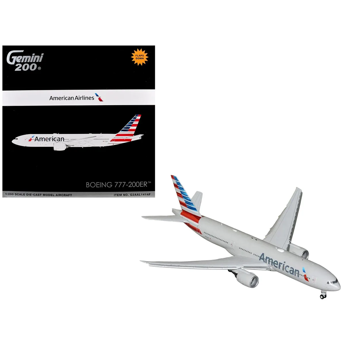 GeminiJets GeminiJets Boeing 777-200ER N788AN 1/200 Diecast Hobby Collectible — product photo