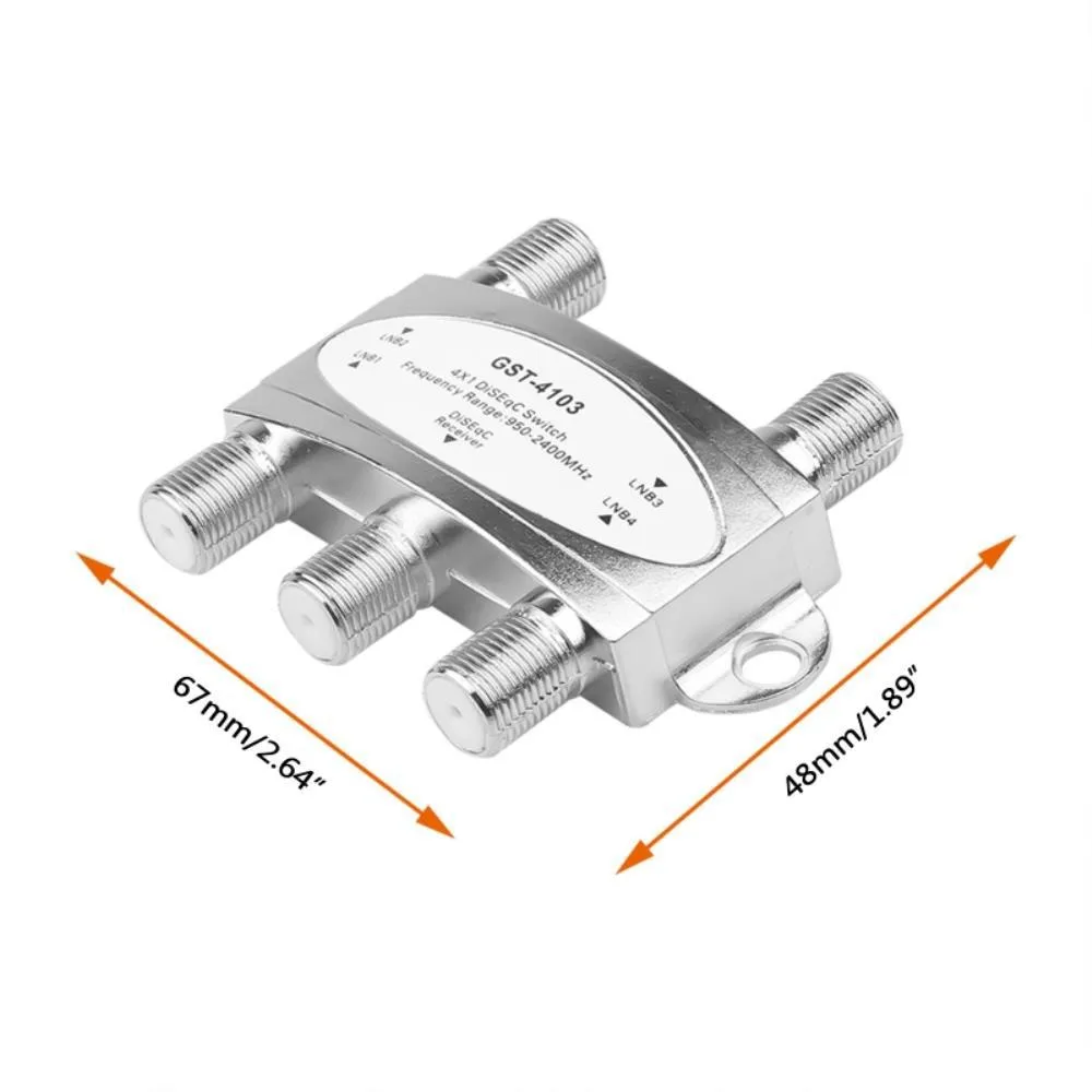 Ruth's sister Ruth's sister 4x1 DiSEqC Switch 950-2400MHz Silver — product photo